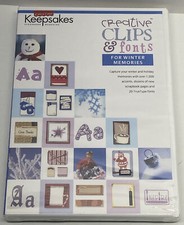 Creative Clips  Fonts FOR FOR WINTER MEMORIES Computer Software DVD Keepsakes