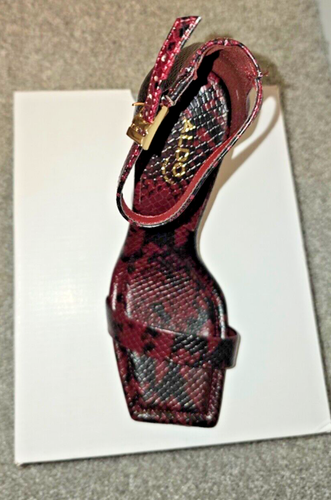 ALDO Shoes Womens Size 7. Renza Red Open Ankle Strap High Heel Sandals - 第 3/3 張圖片