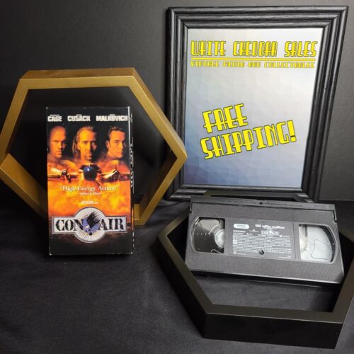 Con Air - VHS 1997 - Nicholas Cage - Free Shipping!!! B2G1 Free!