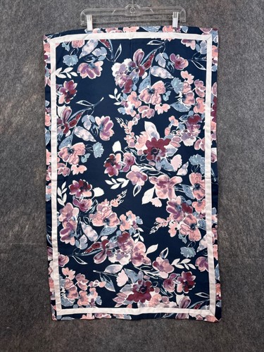 Vtg Liz Claiborn King Pillow Shams Floral Watercolor Bold Transitional Modern - Picture 11 of 13