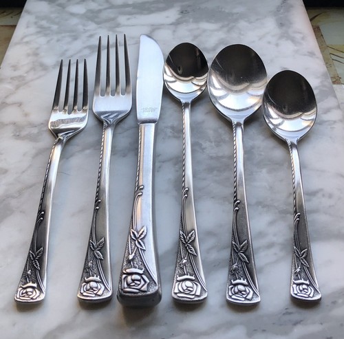 * Noritake - ROSETTA - * Stainless Flatware Silverware * CHOOSE Your Pieces * - Picture 4 of 5