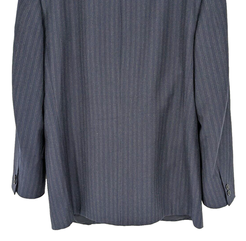 VTG Canali Blazer EU 50R US 40?  Pure Wool Italy Blue Subtle Stripe Nice - Picture 9 of 13