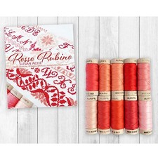 Rosso Rubino Aurifloss 10 6 Strand Spools 18 yds each by Susan Ache SA30RR10
