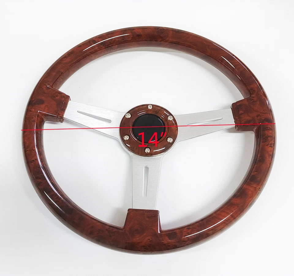 "Volantes de carreras automáticas retro deportivos a la deriva universales de 14"" 6 orificios" Foto 3 de 4