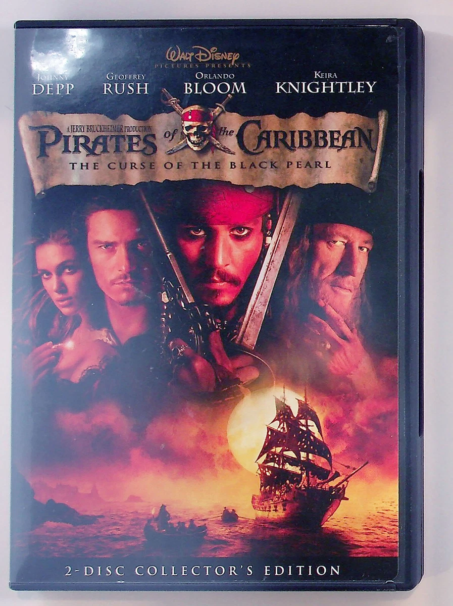 Pirates of the Caribbean: The Curse of the Black Pearl (DVD) No Case No  Tracking 786936224306