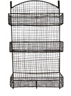 Pottery Barn Over Door 3 Tiered Woven Wire Organizer Storage  Basket Rack Pantry
