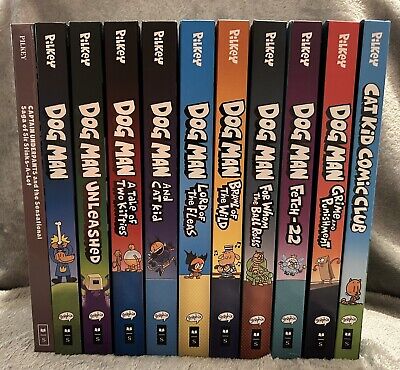 DOG MAN Set of Books 1-9 + CAT KID Comic Club Book 1 + Captain Underpants #12 | eBay DOG MAN Set of Books 1-9 + CAT KID Comic Club Book 1 + Captain Underpants #12 | eBay