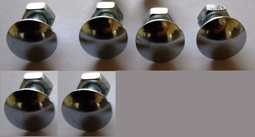 Chrome Bumper Bolts Set 6 chrome Bolts - Picture 5 of 5