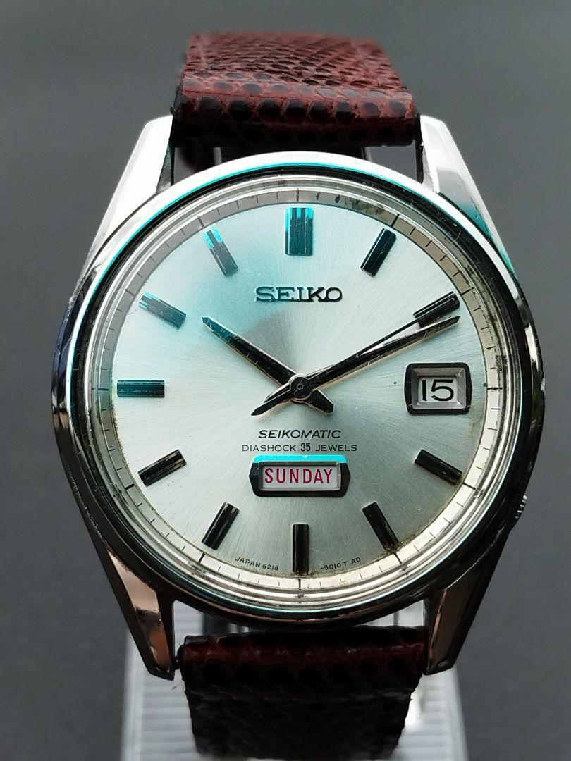 Seiko Seikomatic 6218-8010 Vintage 1967 Overhaul Day Date Seiko Seikomatic 6218-8010 Vintage 1967 Overhaul Day Date