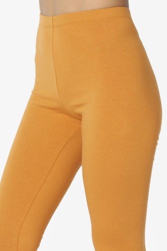 Leggings de tobillo elásticos de algodón para mujer TheMogan cintura alta longitud completa - Imagen 129 de 208
