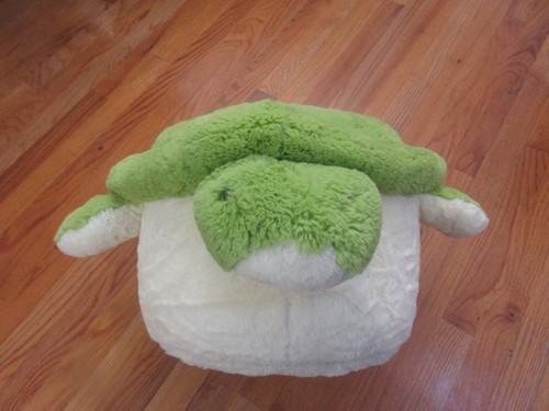 CUTE inflated green turtle footstool stool chair footrest kid stool - Picture 5 of 5