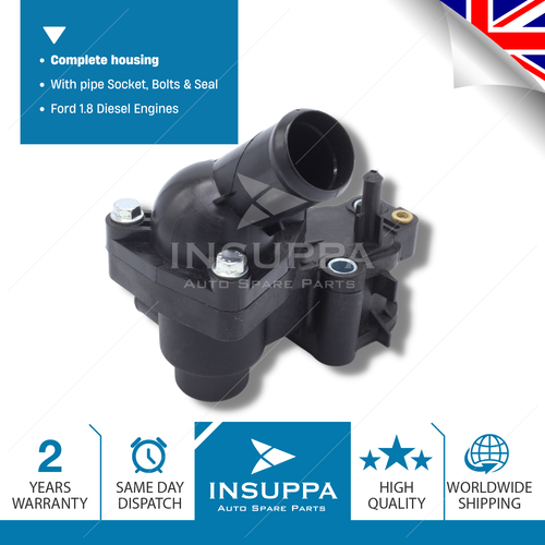 Complete Thermostat Housing Fits Transit Connect Focus C-Max Mondeo Mk4 1.8D - Picture 3 of 12
