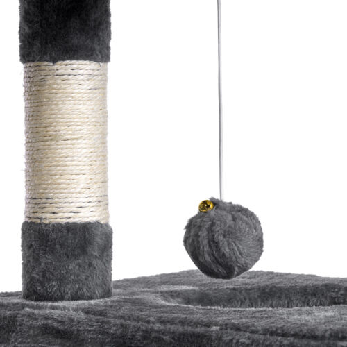 Cat Tree 98cm Cat Scratch Posts Multi-Level Stable Cat Climbing Tower Cat Toy - Picture 7 of 25