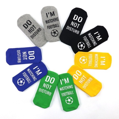 1 Pair Unisex Football Mid Length Socks Funny Cotton Couple Socks - Picture 2 of 12