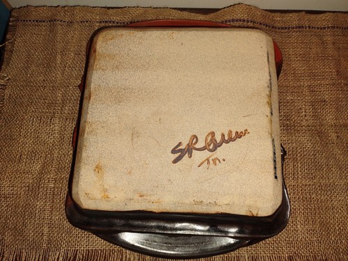 Popcorn Studio Art Pottery Serving Tray Murfreesboro Tennessee Ray Sue Allen - Picture 8 of 10