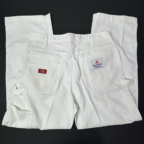 Dickies Benjamin Moore Painters Pants White Mens 34X34 Industrial Wear RARE NWOT - Picture 11 of 11