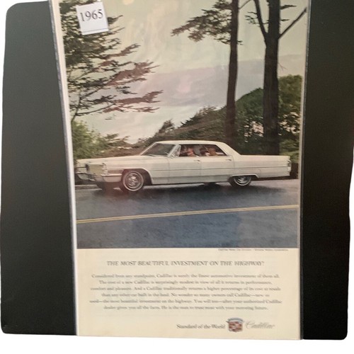 Vintage 1965 Cadillac Beautiful Investment Ad Advertisement - Picture 2 of 3