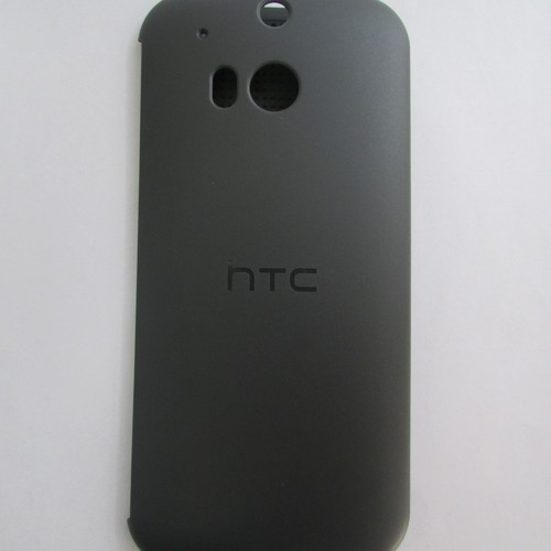 New REAL HTC One M8 Dot View Black /Gray Flip Smart Cover Case + ZAGG Screen NIB - Picture 6 of 11