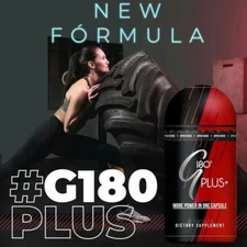 G 180 Plus Thermogenic Fat Burner  Dietary Supplement /Adelgazante Quema Grasa