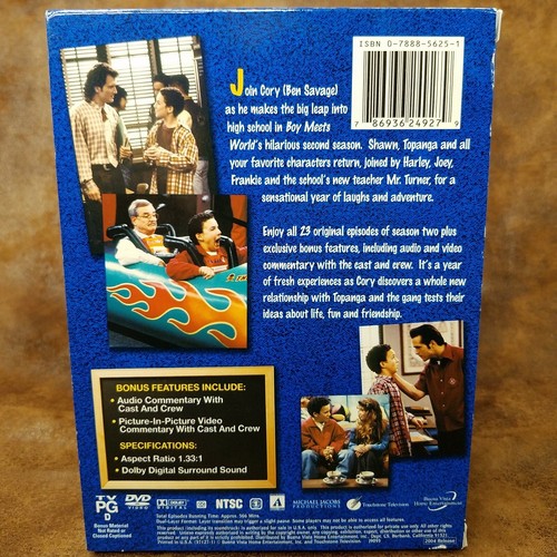 Boy Meets World The Complete Second Season (DVD 2004) Ben Savage - Picture 2 of 5