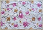 (Set of 2) 18"x28" Pure Cotton Brown Pink Floral Print Indian Bed Pillow Cover