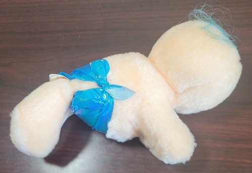 Hallmark Hugga Bunch 1984 Blue Tuggins Huglet Peluche Bebé - Imagen 2 de 8