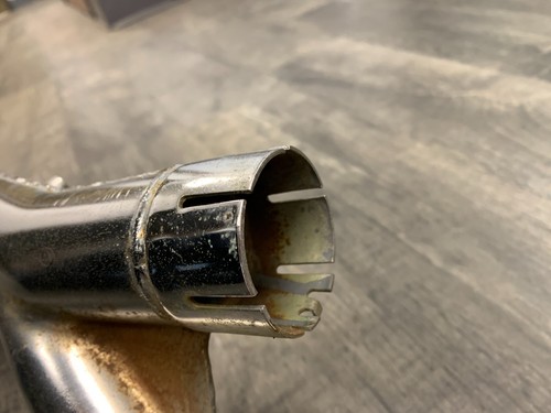 Suzuki 1978 1979 1980 GS1000E OEM Right Muffler Exhaust Head Pipe Chrome #48 * - Picture 11 of 21