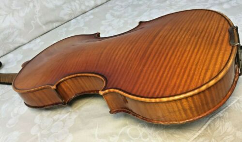 Otto Bruckner Violin Germany 1927 Inlaid Purfling Nicolas Amati Model w/ Case - Picture 7 of 14