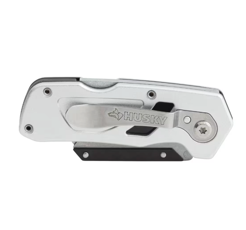 New: Pocket Folding Utility Knife | Lock-Back, Quick Change Blade Box Cutter - Picture 4 of 10