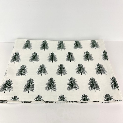 Huntington Home Placemats Evergreen Christmas Trees Cotton Set of 6 - Imagen 1 de 5