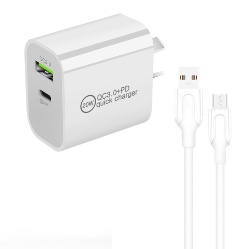 DUAL USB Wall Charger Fast PD Power Adapter Type C QC3.0 For Android iPhone iPad - Picture 14 of 20