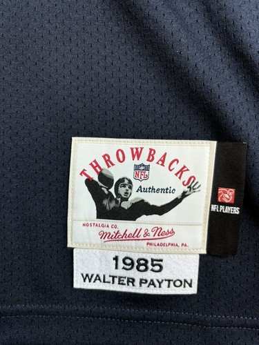 Walter Payton Chicago Bears 1985 Mitchell & Ness Authentic Throwback Jersey 2XL - Picture 8 of 12