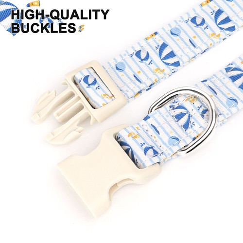 Floral Dog Collar Soft Adjustable Neck Strap for Small Medium Large Dogs Bulldog - Picture 18 of 43