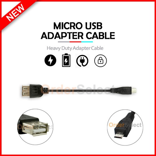 Câble Adaptateur USB Micro B-A Convertisseur OTG pour Motorola Moto E (2020) / Nokia 2.3 - Photo 1 sur 6
