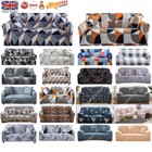 Sofa Covers Seater 1 2 3 Elastic Settee Stretch Slipcover Couch Floral Protector