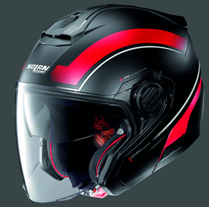 NOLAN CASCO N40-5 RESOLUTE N-COM FLAT BLACK L NOLAN CASCO N40-5 RESOLUTE N-COM FLAT BLACK L