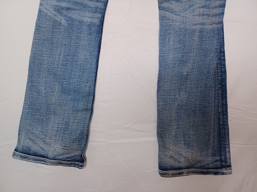 27 Miss Me Mid Rise Boot Cut Medium Blue Wash Denim Jeans Grey Feather crys - Picture 13 of 16