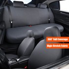 Full Surround Car Seat Covers for Dodge Stretch High Back Front Rear Cushion Mat