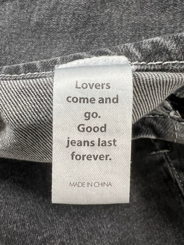 Pantalones de mezclilla PACSUN tiro bajo acampanados color carbón desteñido negro GRIS talla 28 Grunge Y2K Festival - Imagen 5 de 10
