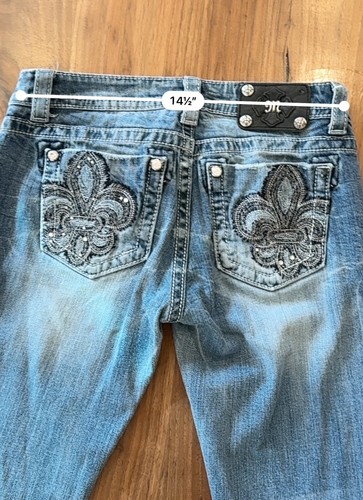 Pantalones de mezclilla para mujer Miss Me, talla 26, ajustados fáciles - Imagen 5 de 11