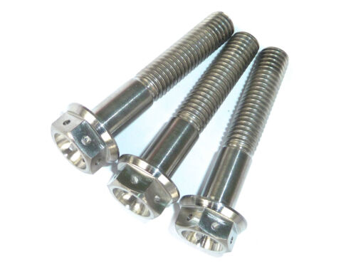 APRILIA TUONO 1100 FACTORY 2015-2021 FRONT FORK PINCH BOLT SET TITANIUM HEX - Picture 6 of 15