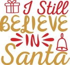 Christmas Believe In Santa Aluminium Square Fridge Magnet Fantastic Souvenir