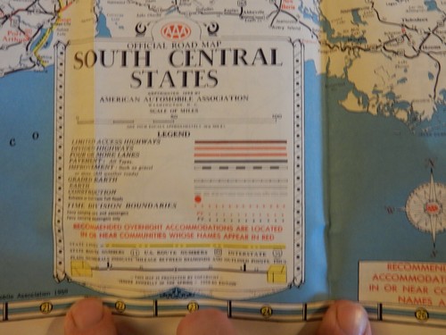 AAA Straßenkarten North Central / South Central States 1959 - 1960 Original - Bild 7 von 9