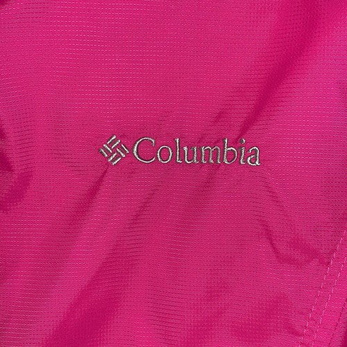 Columbia Jacket Girls Windbreaker Rain Gear Hooded XL Magenta Pink - Picture 3 of 4