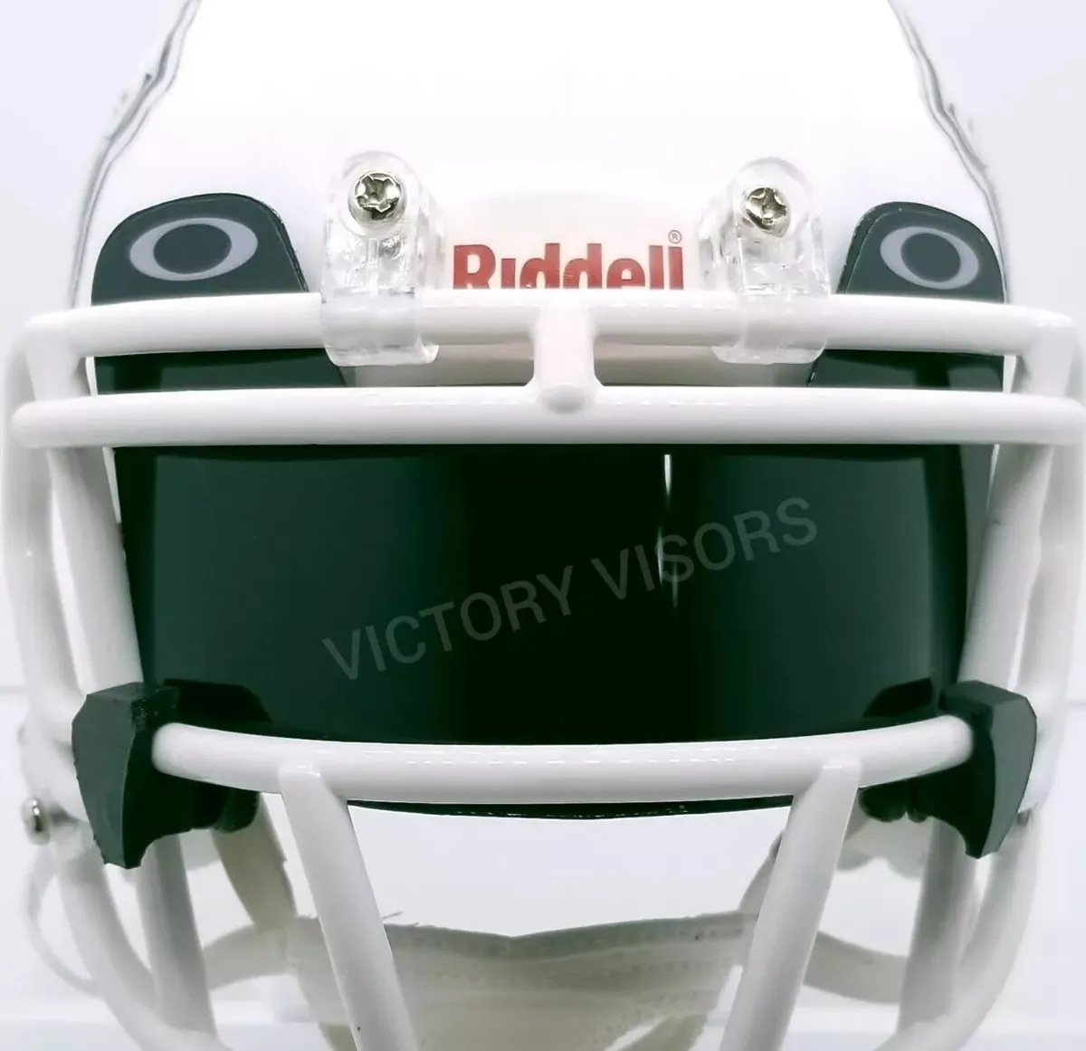 Blackout Dark Black Mini Football Helmet Visor *FLAT STYLE*