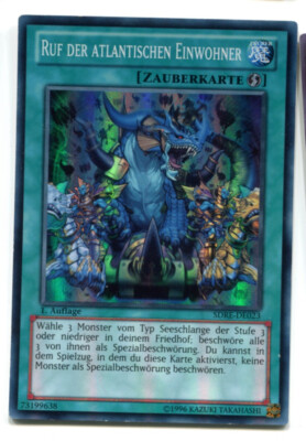 Yu-Gi-Oh! PLAYED/POOR Ruf der Atlantischen Einwohner Super Rare