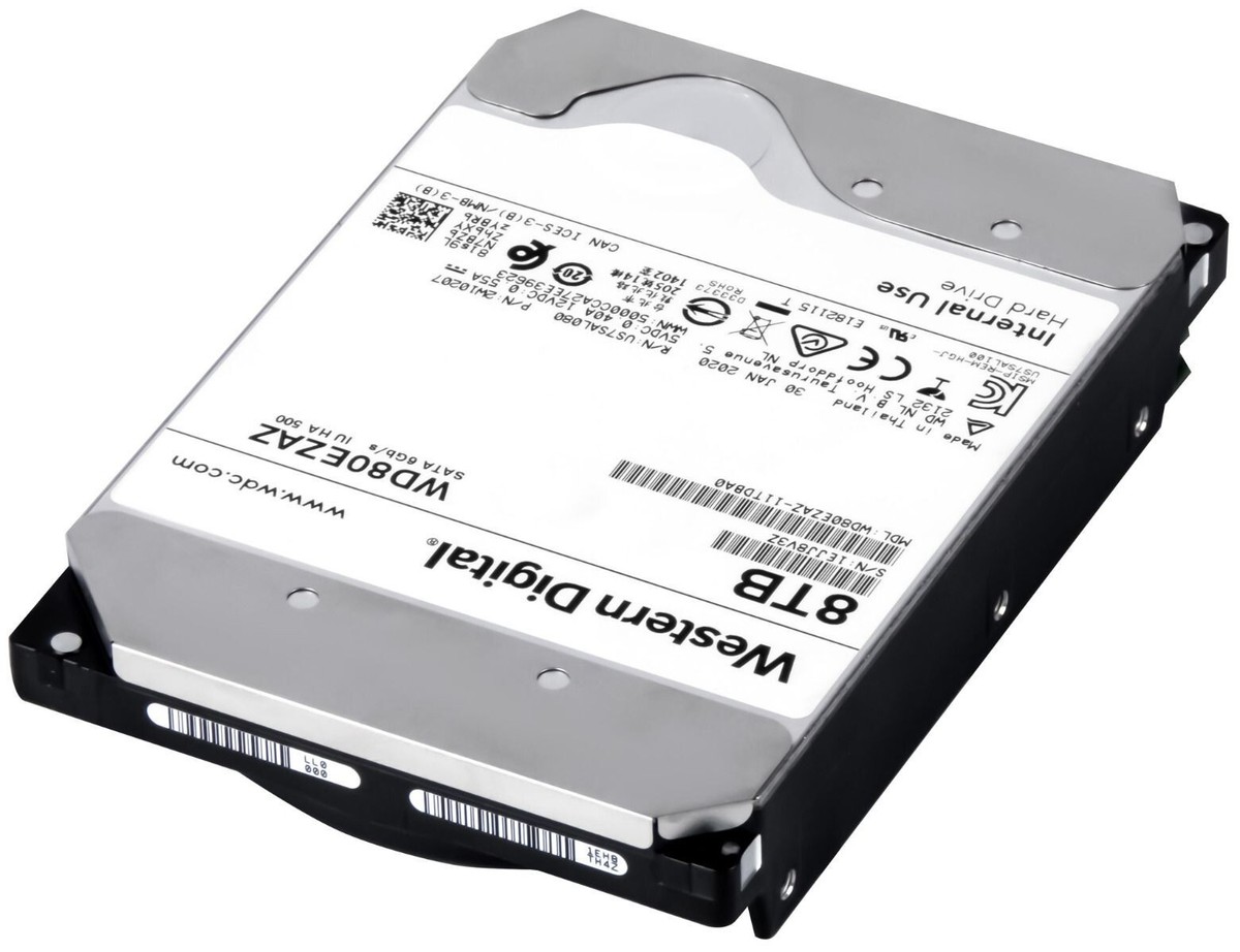 Hard Drive Western Digital WD80EZAZ NAS 7200RPM 256MB Cache SATA III 3.5 Hard Drive Western Digital WD80EZAZ NAS 7200RPM 256MB Cache SATA III 3.5