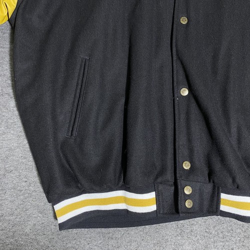 Army Varsity Giacca Uomo 3XL Nero Cavalieri Vintage anni 90 Letterman College Jock - Foto 12 di 18