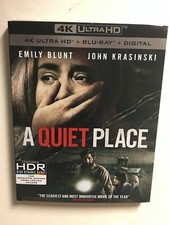 A Quiet Place (4K UHD Blu-ray/Blu-ray, Digital HD, 2018) NEW w/slipcover
