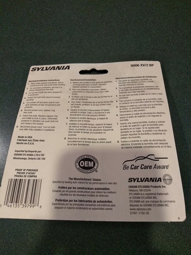 Sylvania Halogen XtraVision - 20% más brillante (paquete de 2) 9006 XV/2 bombillas - Imagen 2 de 2